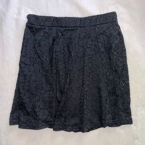 BONGO, black, lace, short skirt, Size L